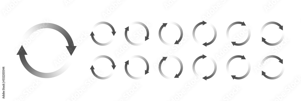 Fototapete circular loading buffering icons vector video ready for animation gif all keyframes frames bufring c