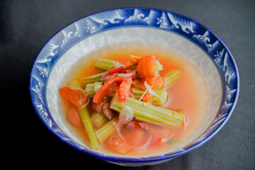Moringa sour soup