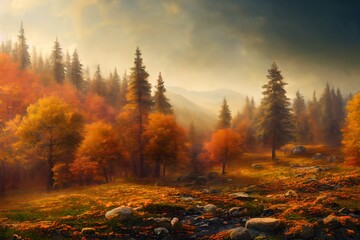 Beautiful autumn landscape