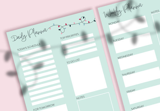 Christmas Design Daily and Weekly Planner