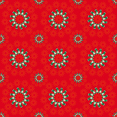 Christmas Pattern de motif de Noël infinite color decor Party Fête stars red 2