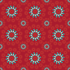 Christmas Pattern de motif de Noël infinite color decor Party Fête stars red rouge