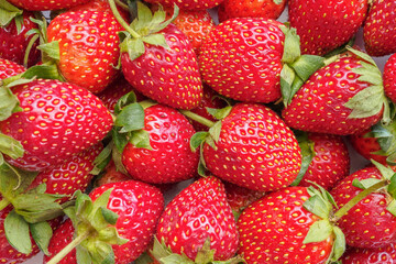 Fresh organic Strawberry fruit background