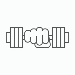 weight lifting icon, weight vector, dumbbell illustration