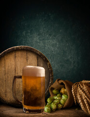 background of barrel