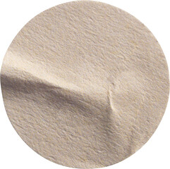 Blank round paper sticker label isolated on white background