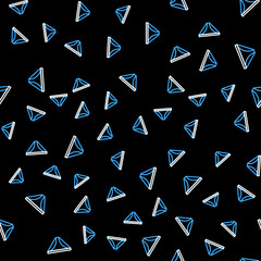 Line Men underpants icon isolated seamless pattern on black background. Man underwear. Vector