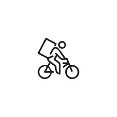 illustration vector graphic of cyclist running. good for sports magazines, sports books etc.