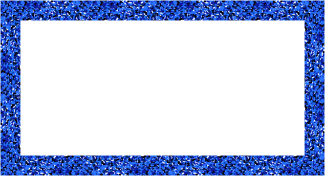 Blue mosaic rectangle frame Decorative design element Vertical or horizontal picture frame illustration