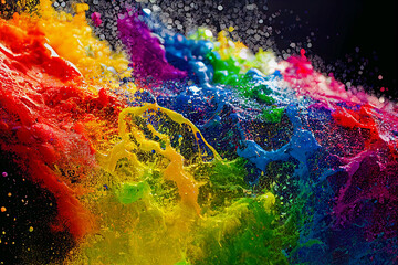 Abstract paint as background wallpaper