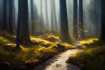 Fototapeta premium Beautiful fantasy landscape