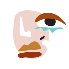 surreal women portraits in the cubism style.