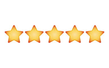 Rating gold star. Feedback, reputation and quality concept. Five stars customer product review rating review flat icon for apps and websites. Evaluation system