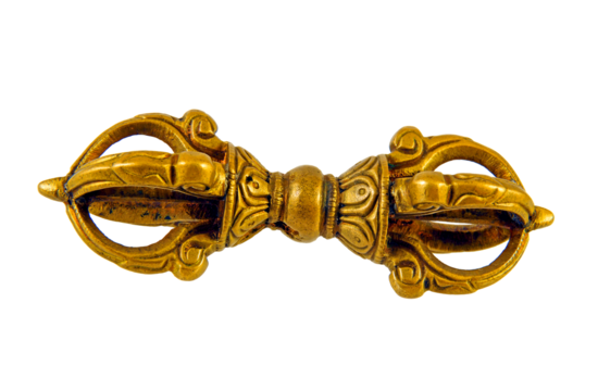 Vajra (Diamond Thunderbolt), The vajra is the central symbol and an important ritual object in Vajrayana Buddhism. Ulaanbaatar, Mongolia