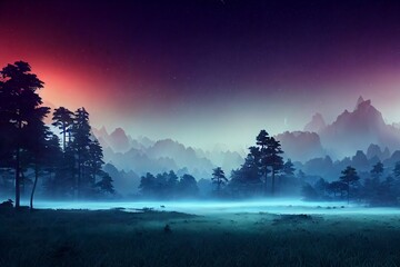 Beautiful fantasy landscape