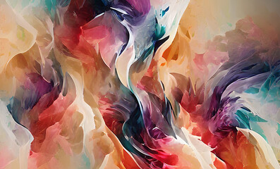 Colorful Dynamic Abstract Wallpaper Background Ilustration