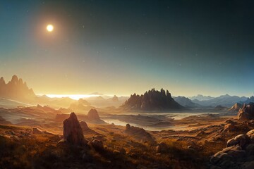 Obraz premium Beautiful fantasy landscape