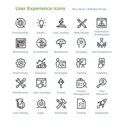 User Experience Icons - Outline - 532218530