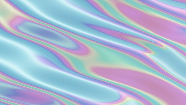 Light pearlescent texture of creases in the fabric, 16x9 landscape orientation background, 3D rendering
