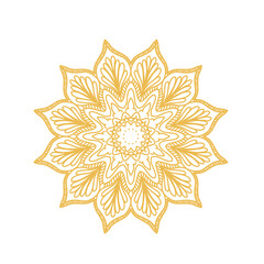 Golden decorative mandala