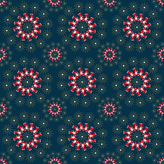 Christmas Pattern de motif de Noël infinite color decor Party Fête stars blue