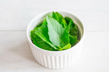 ホーリーバジルの葉