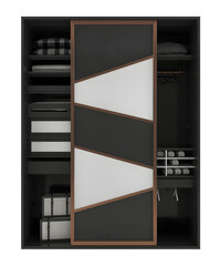 Modern plywood sliding doors wardrobe transparent. Png