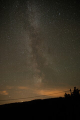 Milkyway in the nightsky in Norway