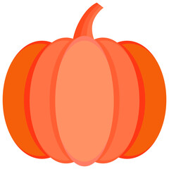 Pumpkin icon. Flat design. For presentation.
