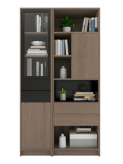 Plywood display bookcase transparent. Png