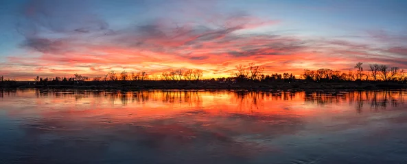 Sonnenuntergang an der Elbe © Frank Krautschick