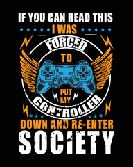  t-shirt design for video gamers