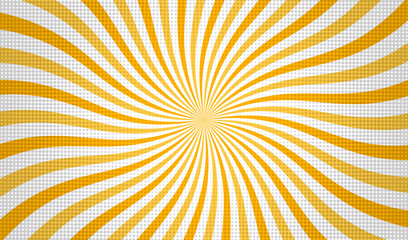 Burst vector background in retro style, vintage colourful carnival background, abstract wallpaper