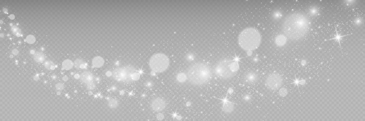 Brilliant gold dust vector shine. Glittering shiny ornaments for background. Vector illustration.	