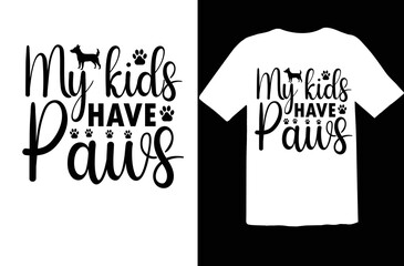 My kinds have paws svg design