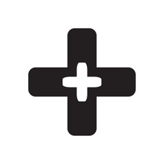 Medical Cross Icon Vector Illustration logo template Design