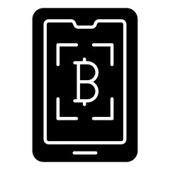 Vector design of mobile bitcoin 