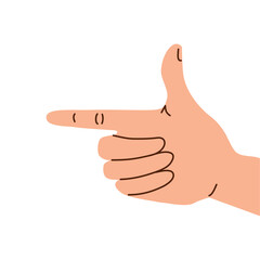 hand human index gesture