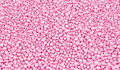Obraz premium Pile of pink pearls. Beautiful shiny sea pearl. 3d illustration