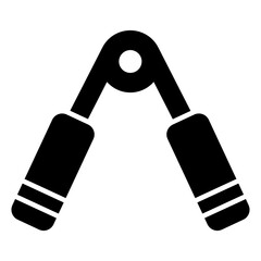 An editable design icon of hand gripper
