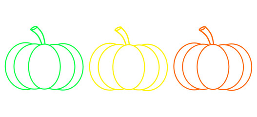 Illustration of a white pumpkins
