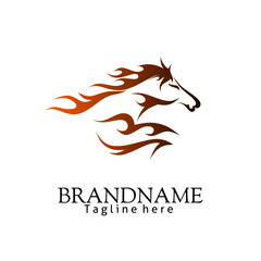 Fiery horse logo