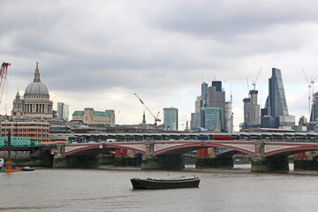 Blackfriars Bridge over the River Thames, London