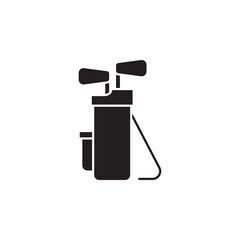 golf stick bag vector for website symbol icon presentation
