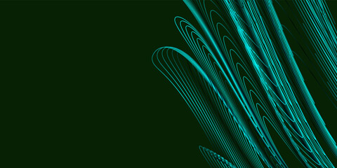 Abstract dark green with Tosca lines background