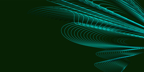 Abstract dark green with Tosca lines background