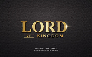 Gold style luxury text effect . vector ilustration