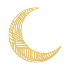 golden crescent moon © Gstudio