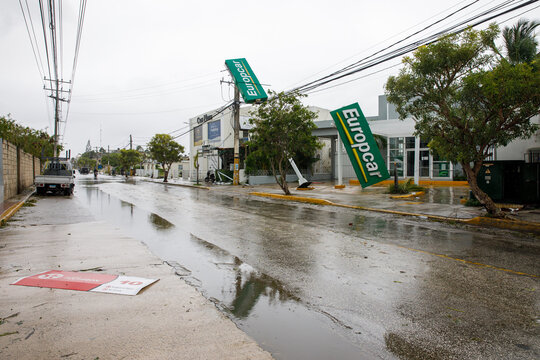 29.09.2022 Consequences of Hurricane Fiona. Dominican Republic. Punta Cana. Bavaro.