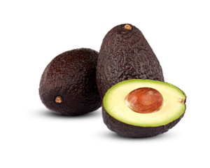 avocado cut out transparent background